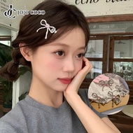 JOJO COCO Silver Rhinestone Butterfly Hairpin Women's Design  Accessories