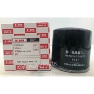 ISUZU HICOM NPR 4.3 DOSAN O-6747 OIL FILTER