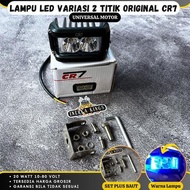 lampu led motor depan variasi cr7 2 titik import rx king universal promo