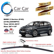 BMW 2 Series (F45) (218i 220iMPV) Wiper Wiper Blades Car Windshield Year 2014-2017 ( 1 pair -Size 26