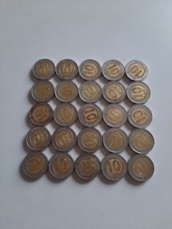 香港:洋紫荊:(10元硬幣):風水錢:全部1995年:25個