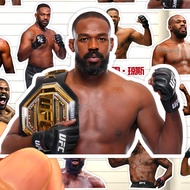 Jon Jones Stickers HD Waterproof UFC Integrated Fighting Athlete Jon Jones Bones Jones Stickers