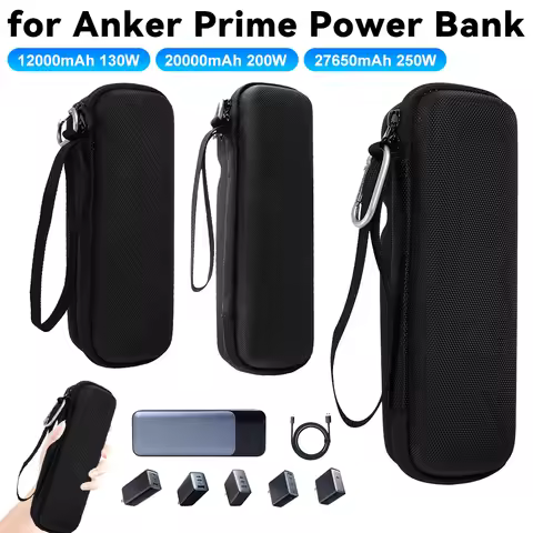 EVA Hard Travel Carrying Case for Anker Prime Power Bank 12000mAh 130W/ 20000mAh 200W/27650mAh 250W 