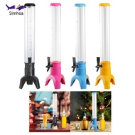 [Simhoa] Beer Tower Dispenser Large Capacity 3L Juice Margarita Tower Beer Dispensers for