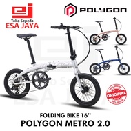 Polygon Metro 2 Sepeda Lipat 16 inch Folding Bike Perkotaan 16"