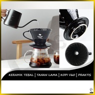 HITAM One Two Cups Black V60 Coffee Filter 1-2 Cups 1-4 Cups Filter - 1-2 Cups