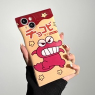 เคสถุงขนมสกรีนลาย กันเลนส์กล้อง บิดงอได้สำหรับ 7p/8p xr 11 11promax 12 12pro 12promax 13 13promax 14