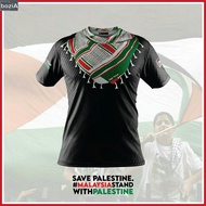 boziaa PALESTINE X MALAYSIA We Are Palestine Free Palestine Full Sublimation Jersey Summer New Desig