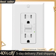 GFCI Outlet 15 Amp, Self-Test GFI Electrical Outlet, Tamper Resistant GFCI Receptacle with Wall Plat
