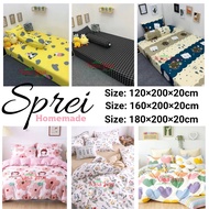 Bed Sheet SET 6ft 180x200 5ft 160x200 Height 20cm - Bed Sheet King Queen