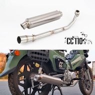 For Honda Cross Cub110 CC110 exhaust 2018 - 2023 Motorcycle Exhaust Escape full Systems Modify Cub11