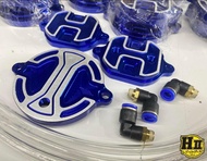 เฮงสุพรรณ🚸ชุดฝาครอบฝาสูบ 4V แต่งสีน้ำเงิน(งานCustom HII) 🚸Wave125R/S/X/บังลม/ปลาวาฬ/MSX/Wave125iLed/