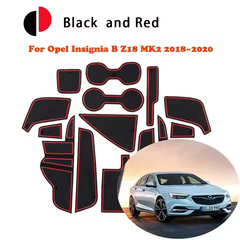 Rubber Anti-slip Mat Door Groove Cup For Opel Insignia B Z18 MK2 Buick Regal 2018~2020 Cushion Gate 