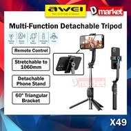 Awei X49 Selfie Stand Selfie Stick Travel Tripod Stand Phone Stand Remove Control Selfie Stand Phone