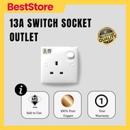 SIRIM Power Wall Plug 13A Switch Socket Outlet Soket Plug 3 Pin Plug Plak 插座 base 3pin socket 86mm n