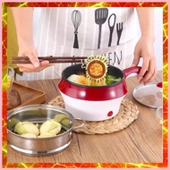 【Hot】 Multifunction Stainless Steel Steamer Mini Electric Pot Cooker Steamer Siomai Noodles Rice Co