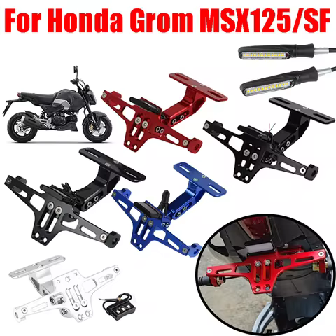 For Honda Grom MSX125 MSX 125 SF MSX125SF Grom125 Motorcycle Number License Plate Holder Bracket Tur
