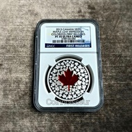 Fine Silver Coin 1 Oz Maple Leaf Impression Canada