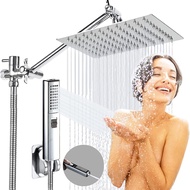 Bathroom with Extension Rod Plating/Yahei 26.6cm Stainless Steel Top Spray Pressurized Shower Head Shower Set
