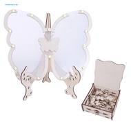 huobianj Acrylic Guest Book Wedding Sign Guest Book Wooden Butterfly Guest Book Alternative for Wedd