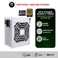 Thermalright Power Supply 750W WHITE 80 Plus Gold Full Modular (SG750-W) ประกัน 5 ปี