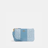 COACH® | 藍色細銀包✨