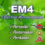 EM4 Effective Microorganism Pertanian, Penternakan, Perikanan (1.1 Liter @ 1100 ml)