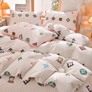JoynCleon | Cotton Padded Bedcover Set Double 158cm