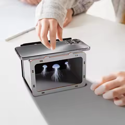 3D Holographic TV Cinema Projector Display Stands Smart Phone Hologram Projector DIY Home Cinema The