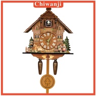[Chiwanji] Cuckoo Retro Pendulum Clock Wall Art for Home Living Room Kitchen Hotel