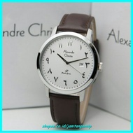 Alexandre Christie Clock Men AC 1024 Alexandre Christie Men AC1024 Silver Brown Original