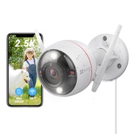 Security Camera Outdoor, 2k+ WiFi Camera, IP67 Waterproof, Color Night Vision, Customizable Voice Al