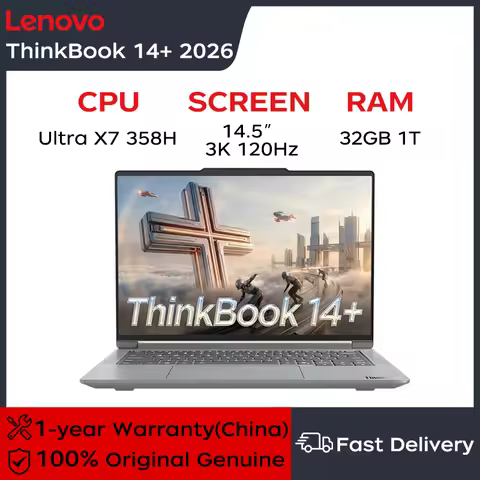 2026 Lenovo Thinkbook 14+ AI Laptop 14.5" 3K 120Hz Screen Ultra X7 358H 32GB LPDDR5x 1TB SSD Integra