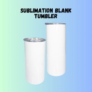 Sublimation Coated White Skinny Tumbler Slim Tumbler 15oz / 20oz