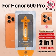 2 in 1 Honor 600 Pro Privacy One-click Tempered Glass Screen Protector For Honor 600 Lite Pro 400 X7