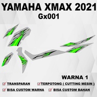 Xmax 2021 Sticker XMAX Striping/ XMAX GX 001 hologram Transparent Sticker Sticker/
