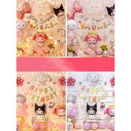 Kuromi themed birthday balloon decoration Set for boys and girls birthday decoration birthday decora
