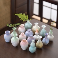 Crystal Glaze Mini Ceramic Small Vase Home Desktop Ceramic Flower Insert Creative Living Room Bogu F