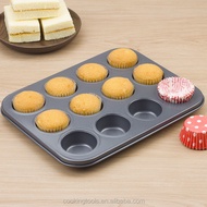 W&amp;C  Cupcake / Muffin / Egg Tart 6 And 12 Molds Non Stick Baking Pan Molder Tray