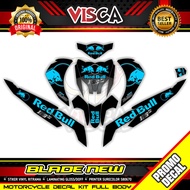 Decal Blade 125 New Decal Blade New 125 Stiker Blade 125 New Full Body Striping Blade 125 New Red Bu