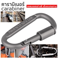 คาราบิเนอร์ ห่วงเกี่ยวพวงกุญแจอย่างดี ตะขอเกี่ยวห่วงรัดพวงกุญแจ Locking Carabiner Light but Strong ตะขอเกี่ยวสำหรับปีนเขาตั้งแคมป์