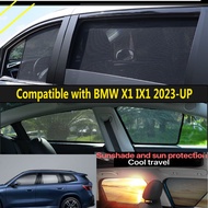Compatible with BMW X1 IX1 2023-UP Car Window Sunshade Car Curtains Anti-Mosquito Car Sunshade UV Pr
