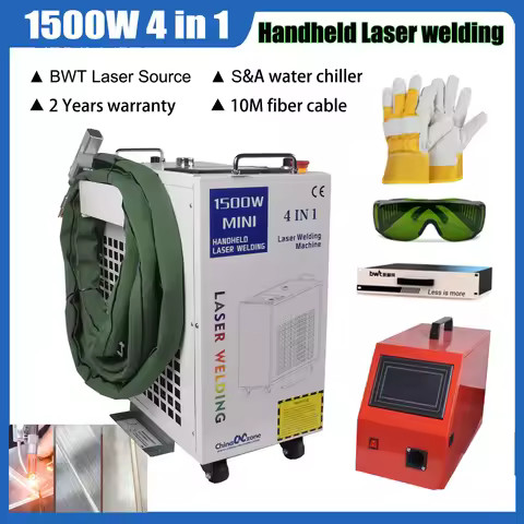 EU Stock BWT 1500W 4-in-1 Handheld SUP 23T Laser Gunhead Metal Laser Cutting Cleaning Welder Fibre O