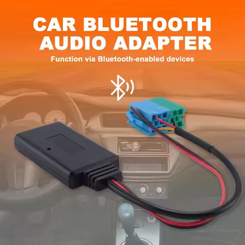 Car 6+8Pin Audio CD Changer Bluetooth 5.0 Receiver Aux Adapter for Fiat Bravo 2007+ Visteon Radio Au