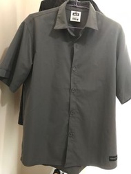 Alt-落肩襯衫—灰