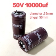 1 biji 10'000uf 50v Capacitor For Amplifier 10000uf 50v