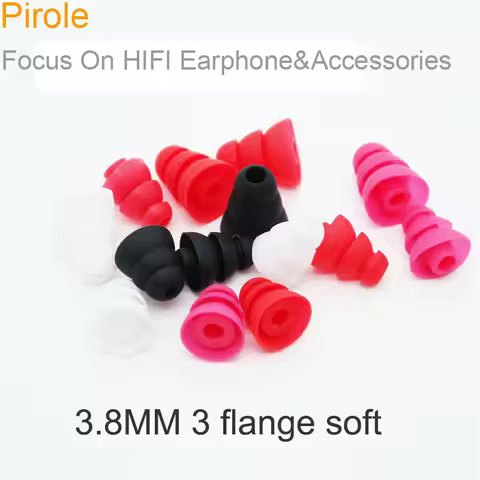 Triple Flange Ear Tips For Sony Earphones Three layers Ear Plugs Earphone Covers 3.8MM Fit For JBL T