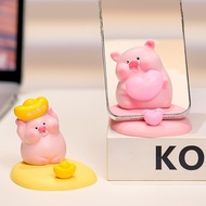 9 ️ ⃣ Mobile Phone Holder Piglet Cute Desktop Creative Ornaments Healing Decompression Doll Girl Wor