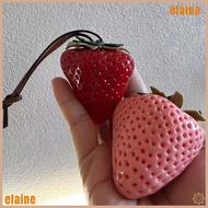 ELAINE Strawberry Key Ring, Resin Handmade Bag Charm, Elegant Waterproof  Design Keychain Girls Acce