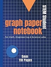 STEM Student Lab Notebook: 5mm Graph Paper for Math, Engineering & Science Labs - 110 Pages, 8.5 x 1